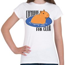 PRINTFASHION Capybara fan club - Női póló - Fehér női póló
