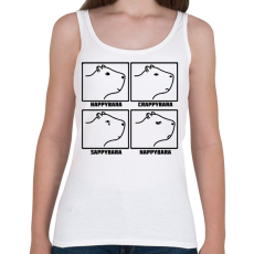 PRINTFASHION Capybara feelings - Női atléta - Fehér
