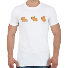 PRINTFASHION Capybara  - Férfi póló - Fehér
