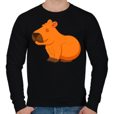 PRINTFASHION Capybara - Férfi pulóver - Fekete