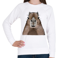 PRINTFASHION Capybara - Női pulóver - Fehér