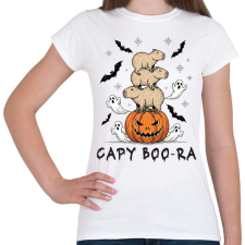 PRINTFASHION Capyboora - Női póló - Fehér női póló