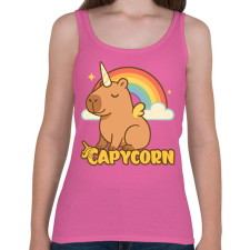 PRINTFASHION Capycorn - Női atléta - Rózsaszín női trikó