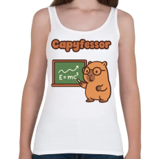 PRINTFASHION Capyfessor - Női atléta - Fehér