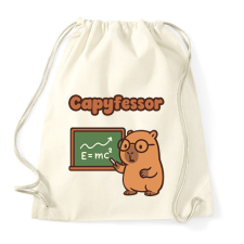 PRINTFASHION Capyfessor - Sportzsák, Tornazsák - Natúr tornazsák