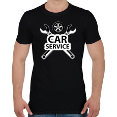 PRINTFASHION Car service - Férfi póló - Fekete