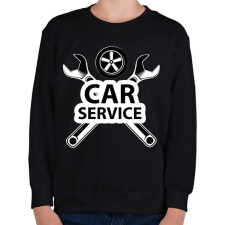 PRINTFASHION Car service - Gyerek pulóver - Fekete gyerek pulóver, kardigán