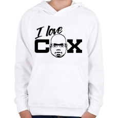 PRINTFASHION Carl Cox - Gyerek kapucnis pulóver - Fehér
