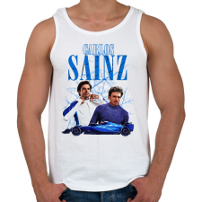 PRINTFASHION Carlos Sainz Williams 2025 - Férfi atléta - Fehér atléta, trikó