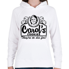 PRINTFASHION Carol sütik - Női kapucnis pulóver - Fehér női pulóver, kardigán