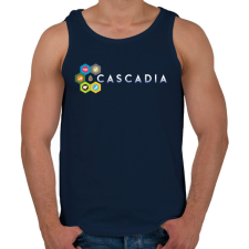 PRINTFASHION Cascadia - Férfi atléta - Sötétkék atléta, trikó