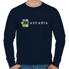 PRINTFASHION Cascadia - Férfi pulóver - Sötétkék férfi pulóver, kardigán