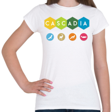 PRINTFASHION Cascadia - Női póló - Fehér női póló