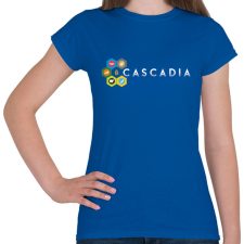 PRINTFASHION Cascadia - Női póló - Királykék női póló