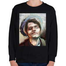 PRINTFASHION Castiel - Gyerek pulóver - Fekete gyerek pulóver, kardigán