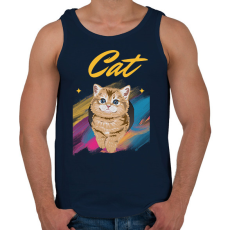 PRINTFASHION CAT - Férfi atléta - Sötétkék