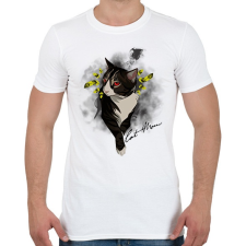 PRINTFASHION cat mom - Férfi póló - Fehér férfi póló