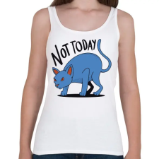 PRINTFASHION Cat not today - Női atléta - Fehér női trikó