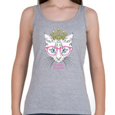 PRINTFASHION Cat princess - Női atléta - Sport szürke