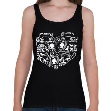 PRINTFASHION catheart.w - Női atléta - Fekete női trikó