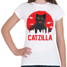 PRINTFASHION catzilla - Női póló - Fehér