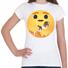 PRINTFASHION Cavalier King Charles spániel - Női póló - Fehér női póló