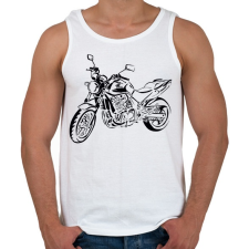 PRINTFASHION cbf500 - Férfi atléta - Fehér atléta, trikó