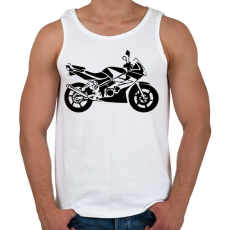 PRINTFASHION cbr125 - Férfi atléta - Fehér