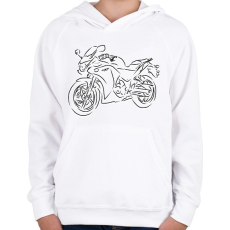PRINTFASHION cbr25r - Gyerek kapucnis pulóver - Fehér