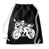 PRINTFASHION cbr650r2feher - Sportzsák, Tornazsák - Fekete