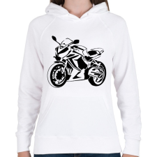 PRINTFASHION cbr650r - Női kapucnis pulóver - Fehér női pulóver, kardigán