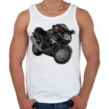 PRINTFASHION cbrxx - Férfi atléta - Fehér atléta, trikó