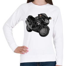PRINTFASHION cbrxx - Női pulóver - Fehér női pulóver, kardigán