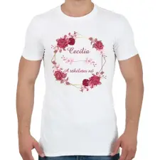 PRINTFASHION Cecília - Férfi póló - Fehér férfi póló