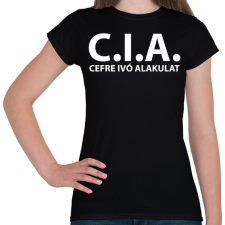 PRINTFASHION Cefre ivó alakulat fehér - Női póló - Fekete női póló