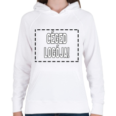 PRINTFASHION Céged logója! - Női kapucnis pulóver - Fehér
