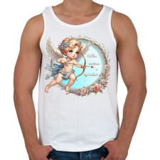 PRINTFASHION Célba vettelek - Férfi atléta - Fehér atléta, trikó