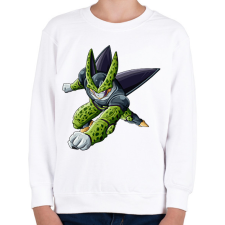 PRINTFASHION Cell - Gyerek pulóver - Fehér gyerek pulóver, kardigán