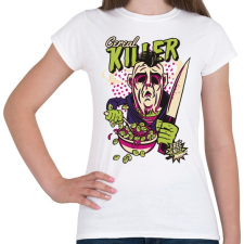 PRINTFASHION Cereal killer - gasztro horror - Női póló - Fehér női póló