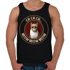 PRINTFASHION Ch ch ch... - Férfi atléta - Fekete