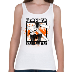PRINTFASHION Chainsaw man Denji - Női atléta - Fehér