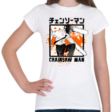 PRINTFASHION Chainsaw man Denji - Női póló - Fehér női póló