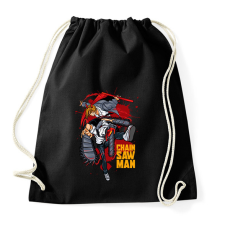 PRINTFASHION Chainsaw man - Sportzsák, Tornazsák - Fekete tornazsák