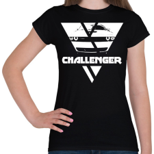PRINTFASHION Challenger Triangle - Női póló - Fekete női póló