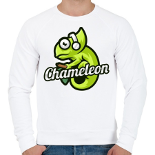PRINTFASHION Chameleon - Férfi pulóver - Fehér férfi pulóver, kardigán