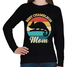 PRINTFASHION Chameleon Mom - Női pulóver - Fekete női pulóver, kardigán