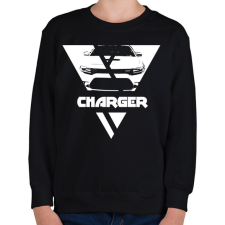 PRINTFASHION Charger Triangle - Gyerek pulóver - Fekete gyerek pulóver, kardigán