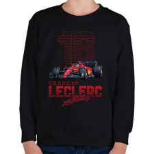 PRINTFASHION Charles Leclerc - Gyerek pulóver - Fekete gyerek pulóver, kardigán