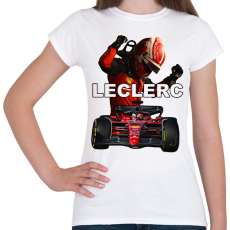 PRINTFASHION Charles Leclerc - Női póló - Fehér