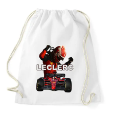 PRINTFASHION Charles Leclerc - Sportzsák, Tornazsák - Fehér tornazsák